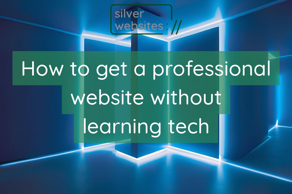 Not Professional Website Example Get a website without the tech headache