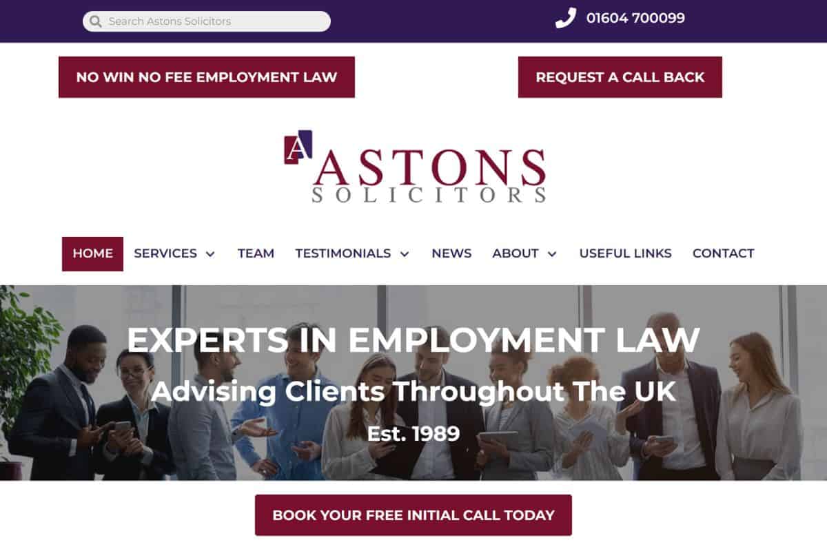 Northampton law firm web design