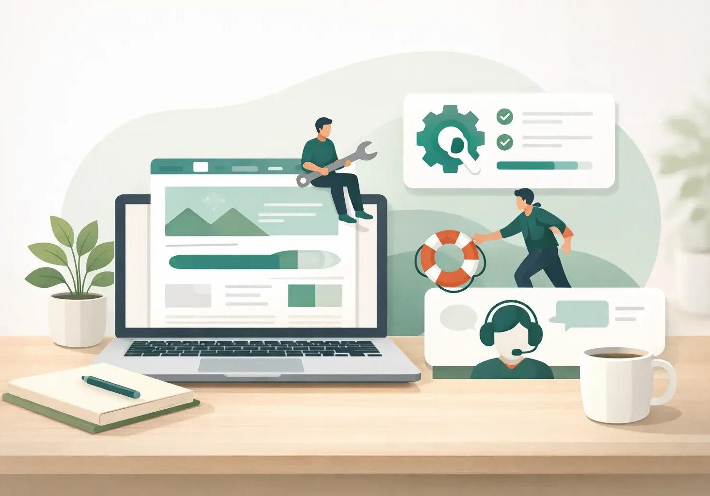 Website upgrade with ongoing support explained