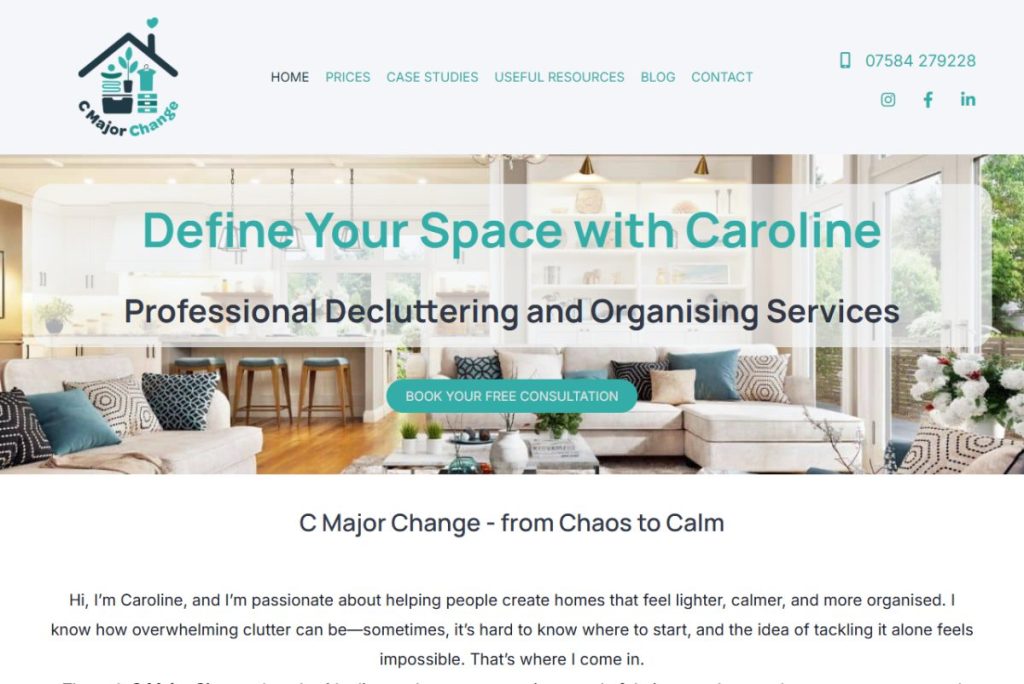 Declutter web design