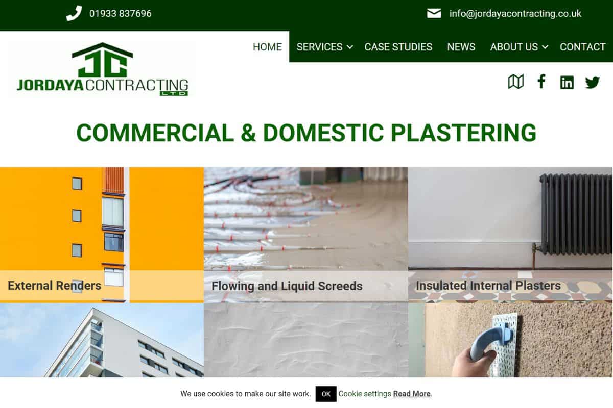 plasterer web design