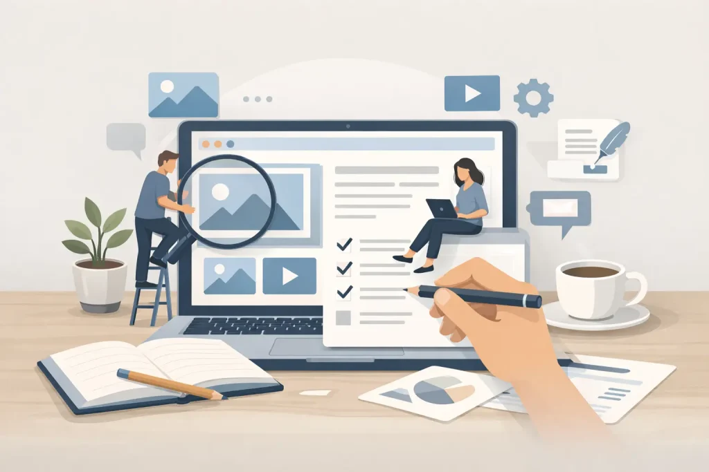 What a Website Content Update Service Covers